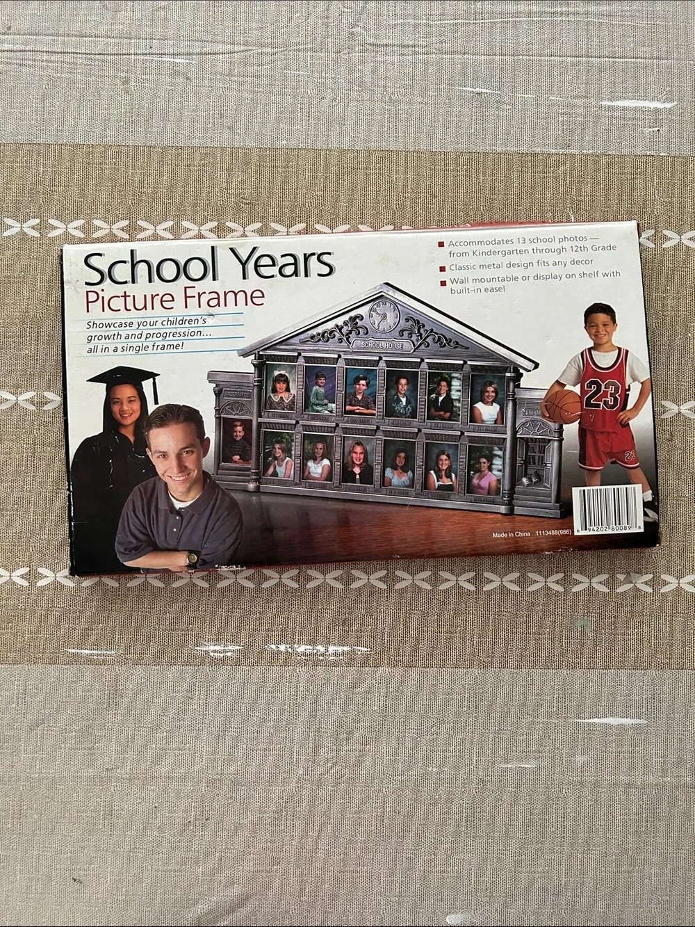 Métal Pewter Finish School Years picture frame